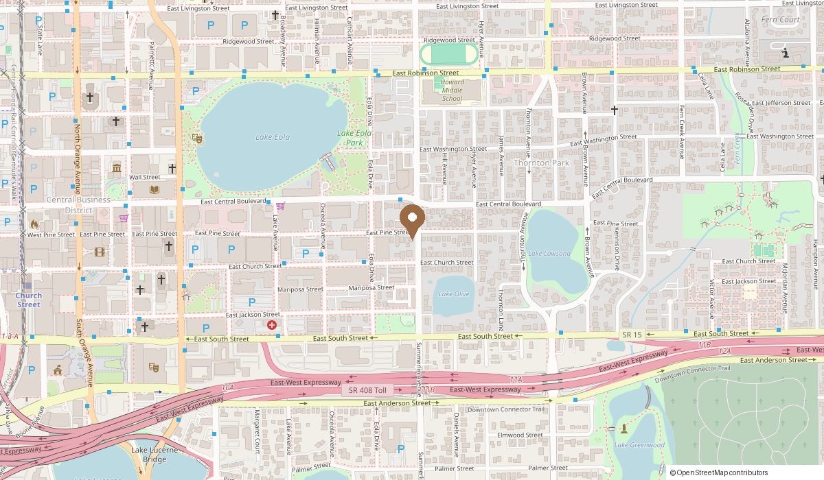 Map: 628 E. Pine St. 1st Fl, Orlando, FL 32801